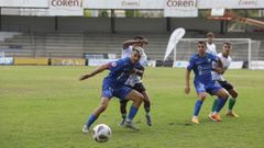 Partido entre el Ourense CF y el Rayo Cantabria, en la primera jornada de la temporada 2022/23 de Segunda Federacin, en O Couto.