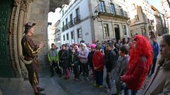Ruta teatralizada por las calles de Noia para los alumnos del colegio Alexandre Rodr�guez Cadarso