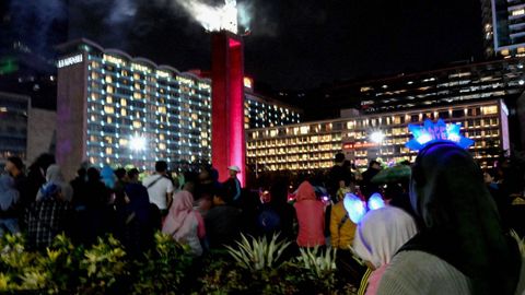 Despedida del ao en Yakarta, Indonesia