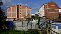 Edificios con ladrillo a la vista.