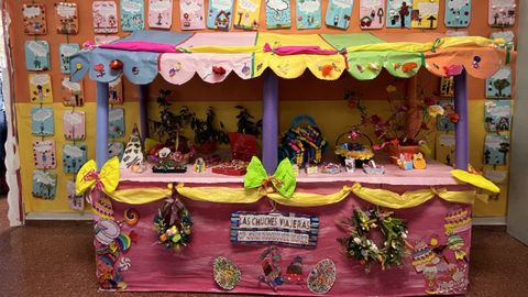 Puesto de «Las chuches viajeras» del Colegio Público Juan Rodríguez Muñiz
