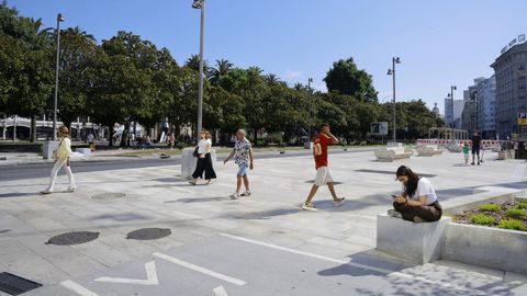 Las obras de remodelaci�n prosiguen en los Cantones de A Coru�a