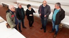 La alcaldesa de Moeche con sus hom�logos de Valdovi�o y San Sadurni�o, el edil de Desenvolvemento Local de San Sadurni�o y un t�cnico municipal