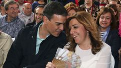 Pedro S�nchez y Susana D�az, juntos en campa�a por primera vez
