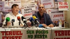 Joaqu�n Egea, a la derecha, senador por Teruel Existe