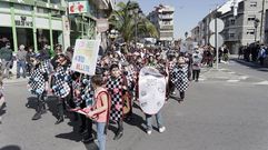 Imagen del desfile infantil de entroido en el 2022