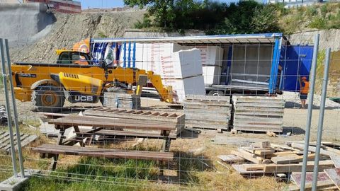 La zona vallada tenía maquinaria trabajando en su interior