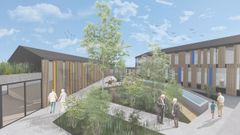 Recreaci�n virtual de la residencia proyectada en Celas de Peiro, en Culleredo (A Coru�a).