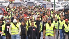 Manifestaci�n del sector del metal en A Coru�a