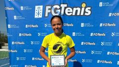 Ana Sof&iacute;a Machado, subcampeona gallega sub-12 de tenis