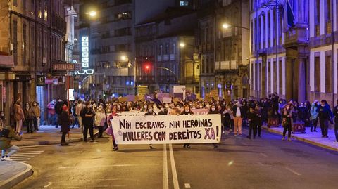 Multitudinaria manifestación del 8M en Ourense