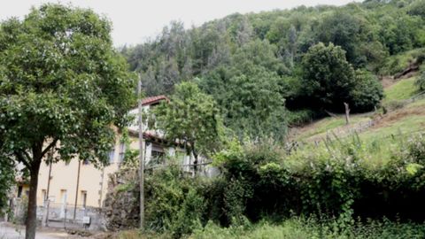 Alrededores de la casa con tres viviendas a la venta en Los Tableros