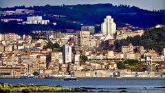Imagen panormica de la ciudad de Vigo desde Rodeira