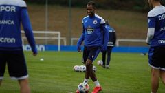 Rolan, en el entrenamiento de esta maana