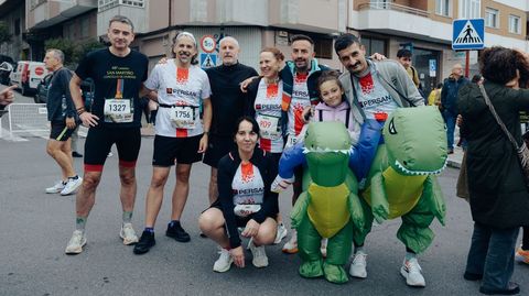 Hay quien fue disfrazado a la San Marti�o.