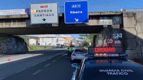 Control de drogas en Padrn durante la pasada Semana Santa