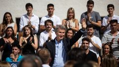 El presidente del Partido Popular, Alberto Nez Feijoo, interviene en el inicio del curso poltico del PP de Madrid.