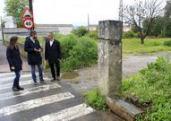 Los candidatos del Bloque visitaron ayer la zona. 