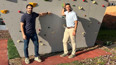 Los investigadores de la Universidad de Oviedo Miguel �ngel Rodr�guez y Hugo Olmedillas.