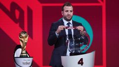 Rafael Van der Vaart.Rafael Van der Vaart en un sorteo de la FIFA