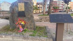 Elementos en memoria de los represaliados da�ados con un espray