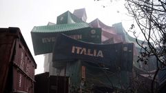 Im�genes del puerto de Tianjin, devastado tras la explosi�n