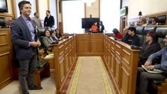 La corporaci�n, en una imagen antes del arranque de la sesi�n de este jueves, que se desarroll� en un tono m�s relajado de lo habitual.