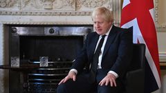 Boris Johnson, este martes en Downing Street.