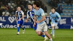El capit�n del Celta Fortuna, Pablo Meix�s, en el partido contra la Ponferradina.