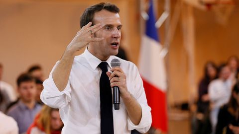 Macron, al alza. Su popularidad sube seis puntos hasta lograr el 34 % del apoyo de los franceses, gracias en parte a su decisi�n de iniciar un debate nacional para frenar el descontento social