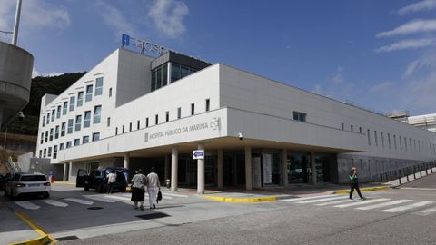 Fachada del Hospital da Maria, en Burela