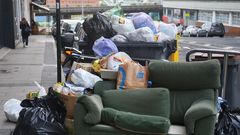 Basura en las calles de A Coru�a