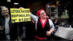 Cand�s canta el cuarto premio de la Loter�a