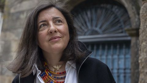 Cristina García Fontán, este venres en Santiago.