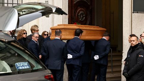 Capilla ardiente de Valentino en Roma