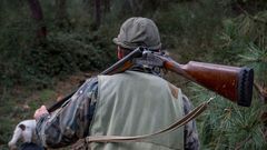 Un cazador en la provincia de Ourense