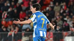 Samuele Mulattieri, celebrando el gol de la victoria ante el Almer�a.