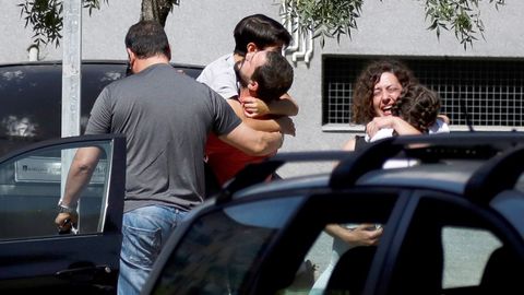 Familiares de las v�ctimas del tiroteo en Aranjuez