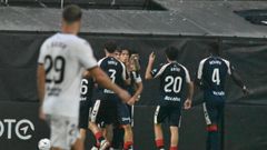 Los jugadores del Celta Fortuna celebran su segundo gol ante el Ceuta.