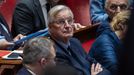 Michel Barnier, durante la sesin de este martes en la Asamblea Nacional.