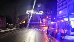 Lugar del atropello en la avenida Vilaboa