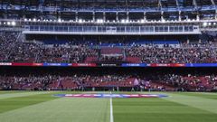El Camp Nou, en el entrenamiento del Barcelona celebrado a puertas abiertas.