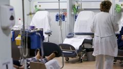 Imagen de archivo de una sala de tratamiento de quimioterapia