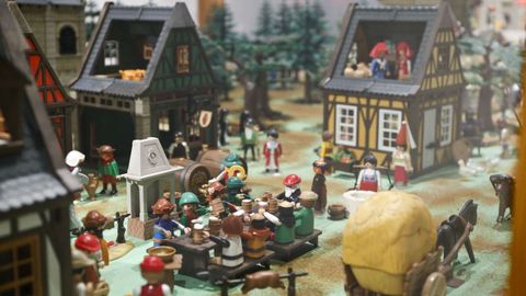 A mostra consta de cinco dioramas con distintas recreacins