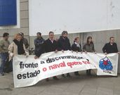 El BNG secund� una concentraci�n en las puertas del astillero.