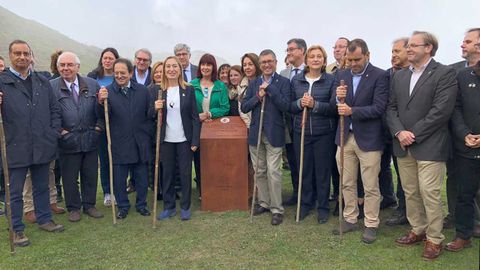 Ana Pastor ha presidido los actos de comemoraci�n del centenario de Picos de Europa