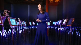 Mara Corina Machado, durante la inauguracin de la exposicin dedicada a su figura en Oslo