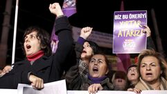 Protestas de mujeres en Turqu�a