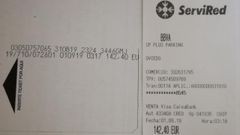 Ticket de 142 euros del p�rking del HUCA