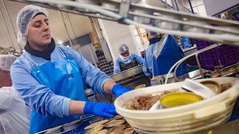 Visita a la conservera Orbe en el pol�gono de A Reigosa en Pontecaldelas.
